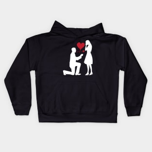 Marriage Proposal T-shirt Kids Hoodie